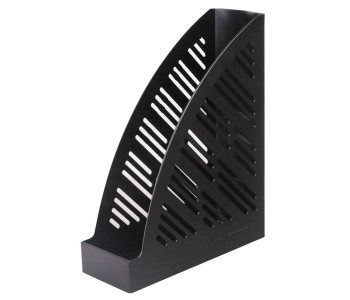 Лоток вертик. для бумаг 250х90х300 мм, черный, 237224  BRAUBERG "Standard+"