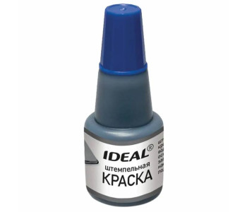 Краска штемпельная 24мл Ideal син. водн. осн. 7711 Тродат  153079