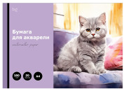 Папка для аквар. 20л А4 BG "Котенок", 180г/м2 БА20А4_60208 Папка для аквар. 20л А4 BG "Котенок", 180г/м2 БА20А4_60208