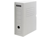 Короб архивный с клапаном, микрогофрокартон, ширина 100мм, белый  178838  OfficeSpace