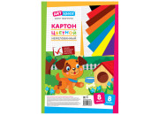 Картон цветной А4 8л 8цв немелов "Собачка" Нкн8-8_28648 Спейс