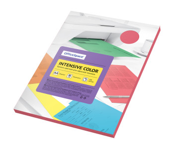 Бумага для ксер. А4 100л 80г/м OfficeSpace Intensive Color (красный) IC_38230