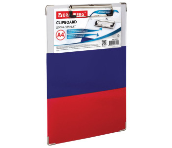 Доска-планшет BRAUBERG "Flag" с прижимом А4 (226х315 мм),  232235