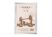 Фоторамка пластик серебро 21*30см РП_2771 Спейс /390946 BRAUBERG