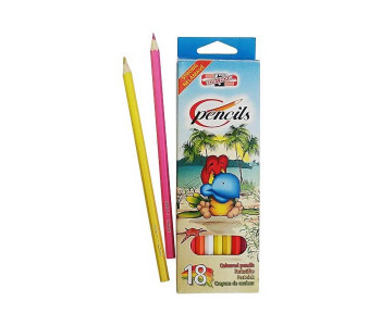 Карандаши цветн. 18шт карт. Птицы 3553/18 Koh-I-Noor