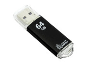Флэш-карта Smart Buy "V-Cut  64GB, USB 2.0 Flash Drive, черный (металл. корпус ) SB64GBVC-K