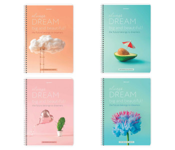 Тетрадь 80л А4 кл. гр.Dream, 404049 BRAUBERG