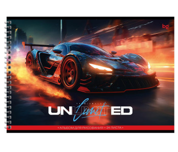 Альбом 24л., А4, гр"Unlimited", эконом АР4гр24 12838 BG
