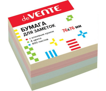 Блок клей. 75x75 400л 4цв. 12/72 2010341 deVente