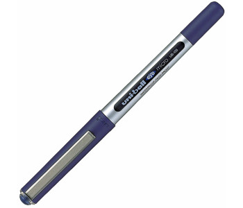 Ручка-роллер Uni-Ball Eye, СИНЯЯ, корпус серебро, узел 0,5мм, линия 0,3мм, UB-150 BLUE