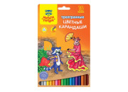 Карандаши цветн. 18шт "Енот в Испании" трехгран CP_10756 Мульти-Пульти
