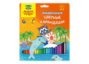 Карандаши цветн. 24шт аквар. "Енот в Карибском море"  CP_10766 Мульти-Пульти