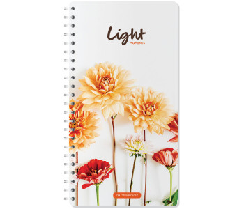 Книжка алфавитная А5, 80л., на гребне OfficeSpace "Цветы. Light moments", Тк80г_25351