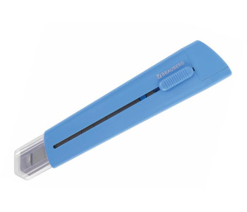 Нож канцелярский 18мм BRAUBERG "Delta", автофиксатор, 237087