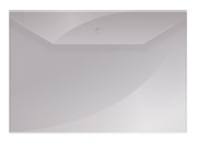 Конверт с кнопкой 150мкр А4 прозрачная Спейс Fmk12-1 / 220893