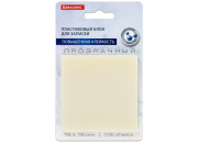 Блок клей. 76*76, 100л., прозрачные TRANSPARENT 115205 BRAUBERG