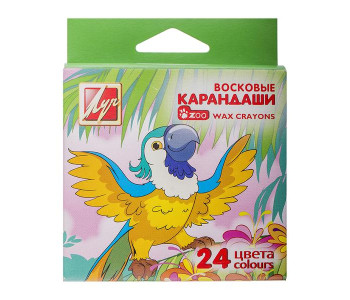 Карандаши воск. 24цв "Zoo" 12с 866-08 Луч Карандаши воск. 24цв "Zoo" 12с 866-08 Луч