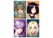 Блокнот 40л. А6  на склейка  MESHU "Neko" MS_54393 Спейс