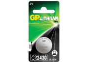 Батарейка GP Lithium, CR2430, литиевая, 1 шт., в блистере, CR2430-8C1