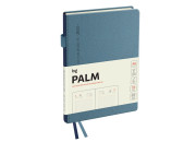 Ежедневник датир  2025г., А6, 176л., тв, кожзам, BG "Palm. Steel blue", голубой DdA6_61310