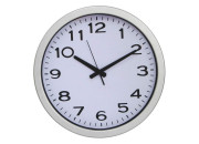 Часы настенные, D40 см, пластик, белый циферблат, плавный ход WallC-R52P/white