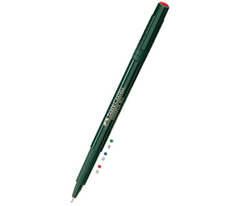 Ручка капил. 0,4мм син/черн/красн. "Finepen" 1511 FC151151  FC151199 151121 Faber-Castell