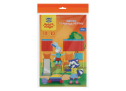 Фоамиран А4, 10л., 10цв., 1мм, ассорти Мульти-Пульти, EF_22280