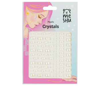 Наклейки-стразы MESHU "Pearls", 16*10,5см MS_52668