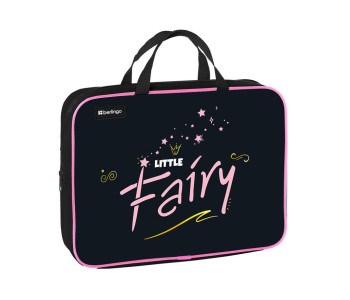 Папка текстильная с ручками 1 отделение, А4 Berlingo "Little fairy", 350*265*80мм,  FB90006