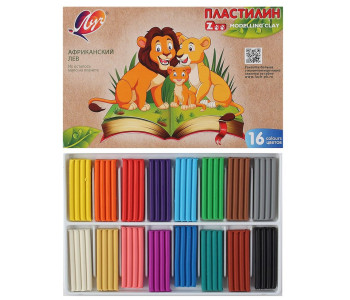 Пластилин 16цв. 240гр "Zoo", 29С 1723-08 Луч