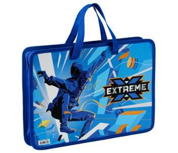 Папка с ручками 1 отделение, А4 ArtSpace "Extreme", пластик, на молнии, 70мм ПТЛ-14_4_49834