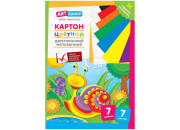 Картон цветной А4 7л 7цв двуст мел.ArtSpace, Нкм7-7дв_28665
