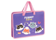 Папка с ручками А4 ArtSpace "Funny Kittens", пластик, на молнии, 45мм ПТЛ-14_49818