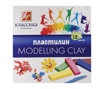 Пластилин  12цв 240гр Классика 7с331-08 Луч