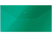 Папка конверт на кнопке C6, 150мкм, зеленая  281224 OfficeSpace