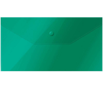 Папка конверт на кнопке C6, 150мкм, зеленая  281224 OfficeSpace