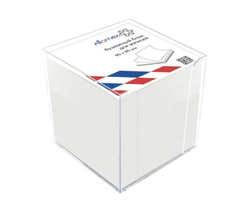 Блок бумажный Attomex 90x90x90мм бел.пласт.подст. 2013405 deVente