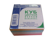 Блок бумажный 400л 80х80 цветной 514129(514133) Тюмень