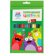 Карандаши цветн. 18шт "Монстрики", CP_41031 Спейс