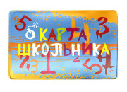 Обложка-карман для карт и пропусков ДПС "Школьник", 64*96мм, ПВХ 2802.ЯК.ШК