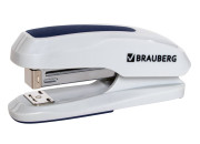 Степлер №24/6, 26/6 BRAUBERG "Extra", до 30 листов, серо-синий, 229087