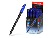 Ручка шарик. 1мм U-108 Black Edition Stick Ultra Glide Technology син. 46777 Erich Krause