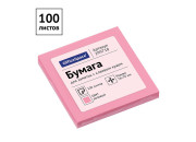 Блок клей. 76x76 100л розовый OfficeSpace 299718