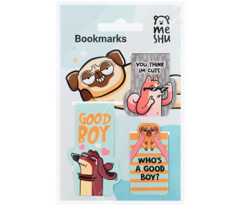 Закладки магнитные для книг, 3шт., MESHU "Good boy" MS_46731