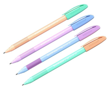 Ручка шарик. U-109 Stick&Grip  Pastel Bloom" син.1мм 61025 ErichKrause