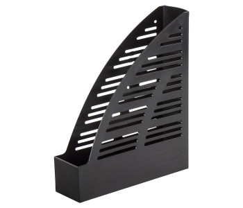 Лоток вертикальный BRAUBERG "Standard", 245х70х295 мм, черный, 237220