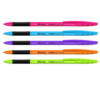 Ручка Berlingo шариковая "Tribase grip color zone", синяя, 0,7мм CBp_70967