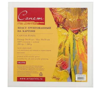 Холст на картоне, 30х30 см; Арт.DK13701-30x30