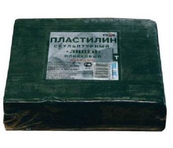 Пластилин  500гр Скульпт.олив.мягк. "Лицей" 2.80.Е050.004 Гамма