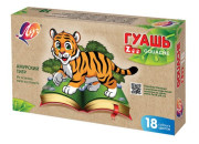 Краска гуашь 18цв "Zoo", 15мл 29С 1708-08 Луч